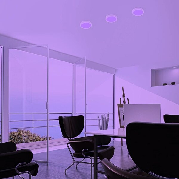 Eglo 96669 - Plafonieră LED RGBW dimerizabilă FUEVA-C LED/15,6W/230V BT