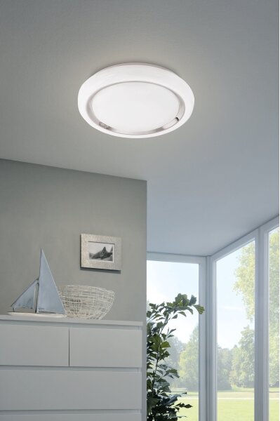 Eglo 96686 - Plafonieră LED RGBW CAPASSO-C, dimabil, 17W, 230V