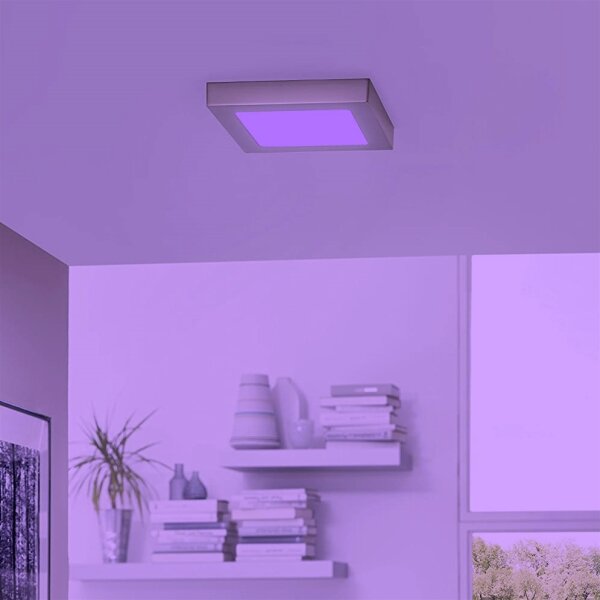 Eglo 96679 - Plafonieră LED RGBW dimerizabilă FUEVA-C LED/15,6W/230V BT