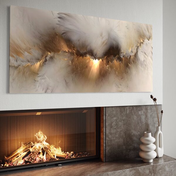 Tablou Canvas Premium LuxCanva® B1082, Divina Lumina , Living, Abstract, Rasarit, Dormitor, Lumina, Liniste, Pace, Culori Vibrante