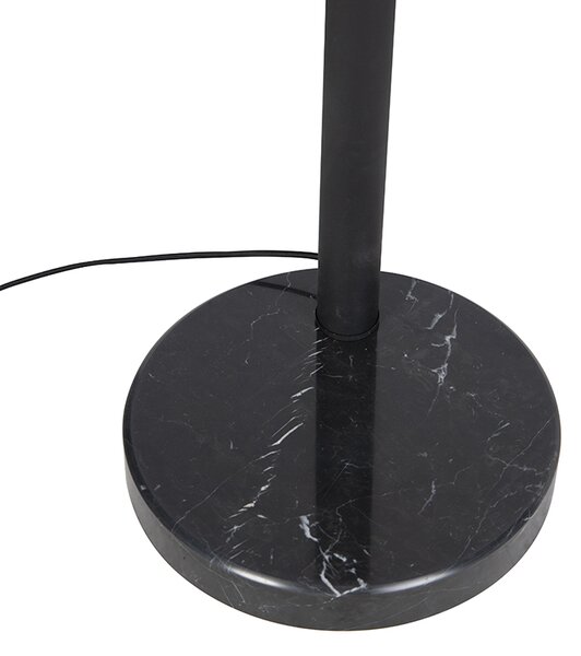 Lampa de podea de design neagră cu 5 lumini - Sixties Marmo