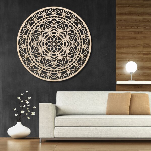 Mandala din lemn pe perete Design | AFRODITA
