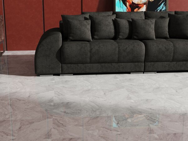 Canapea extensibilă dumonde cu 2 lăzi de depozitare Verona Enjoy Black 310x120 cm