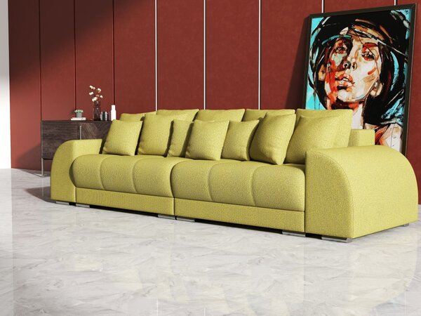 Canapea extensibilă dumonde cu 2 lăzi de depozitare Verona Enjoy Green 310x120 cm