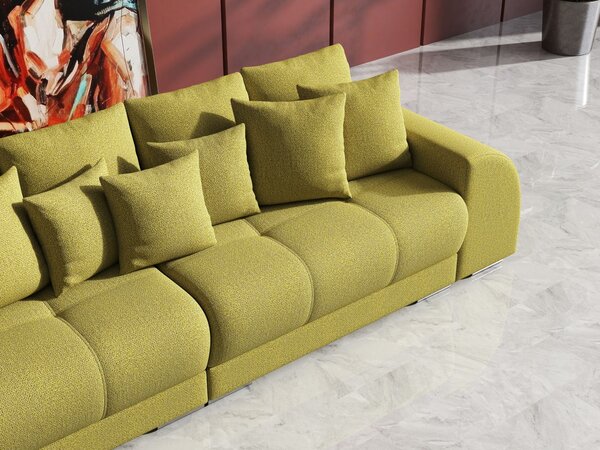 Canapea extensibilă dumonde cu 2 lăzi de depozitare Verona Enjoy Green 310x120 cm