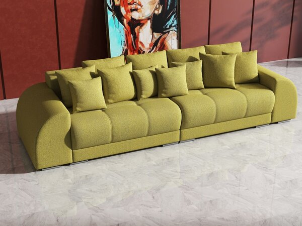 Canapea extensibilă dumonde cu 2 lăzi de depozitare Verona Enjoy Green 310x120 cm