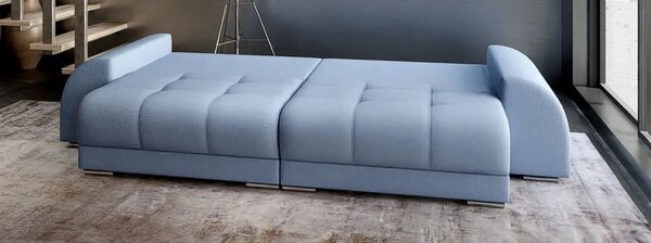 Canapea extensibilă dumonde cu 2 lăzi de depozitare Verona Enjoy Blue 310x120 cm