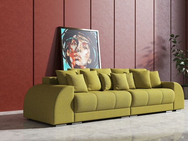 Canapea extensibilă dumonde cu 2 lăzi de depozitare Verona Enjoy Green 310x120 cm