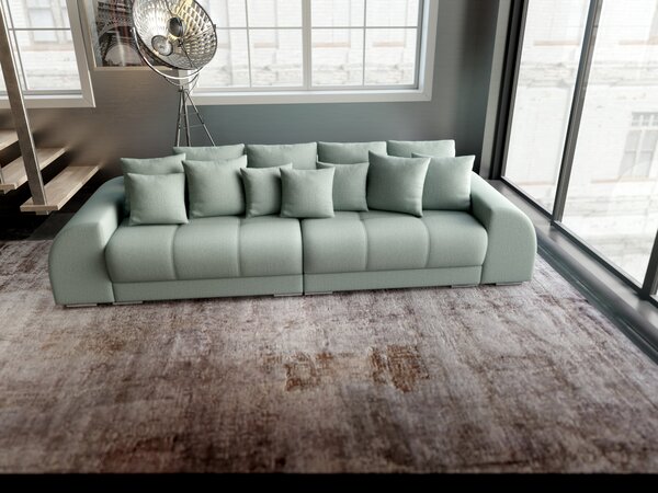 Canapea extensibilă dumonde cu 2 lăzi de depozitare Verona Enjoy Mint 310x120 cm