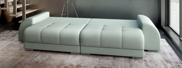 Canapea extensibilă dumonde cu 2 lăzi de depozitare Verona Enjoy Mint 310x120 cm