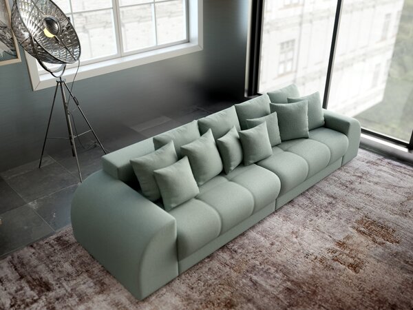 Canapea extensibilă dumonde cu 2 lăzi de depozitare Verona Enjoy Mint 310x120 cm