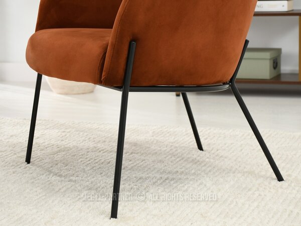 Fotoliu Baggie F (cupru + negru). Promo -18%. 1109882