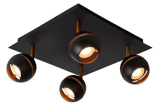 Lucide 77975/20/30 - LED lampa spot BINARI 4xLED/5W/230V negru