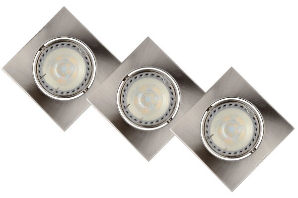Lucide 11002/15/12 - SET 3x Lampa incastrata LED FOCUS 1xGU10/5W/230V crom