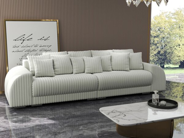 Canapea extensibilă dumonde cu 2 lăzi de depozitare Verona Zoom Cream 310x120 cm