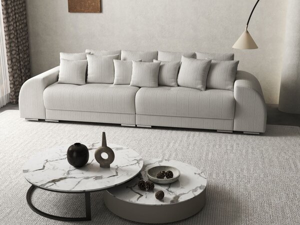 Canapea extensibilă dumonde cu 2 lăzi de depozitare Verona Zoom Cream 310x120 cm