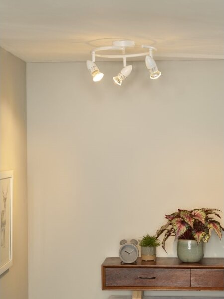 Lucide 13955/14/31 - Lampa spot LED CARO-LED 3xGU10/5W/230V alba