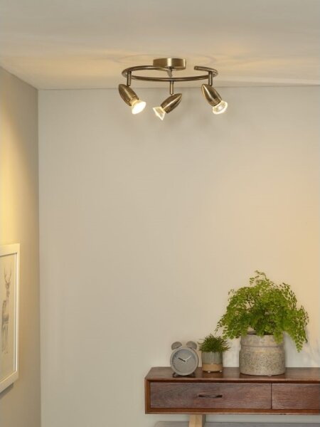 Lucide 13955/14/03 - Lampa spot LED CARO-LED 3xGU10/5W/230V bronz