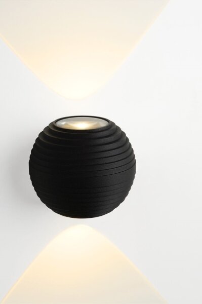 Lucide 17804/06/30 - Aplica perete exterior LED AYO 2xLED/3W/230V negru