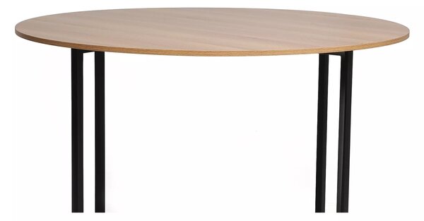 Masa rotunda de dining cu blat in decor stejar ALTO 120x120