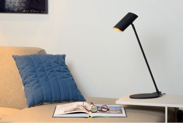 Lucide 19600/01/30 - Lampa de masa HESTER 1xGU10/7W/230V negru