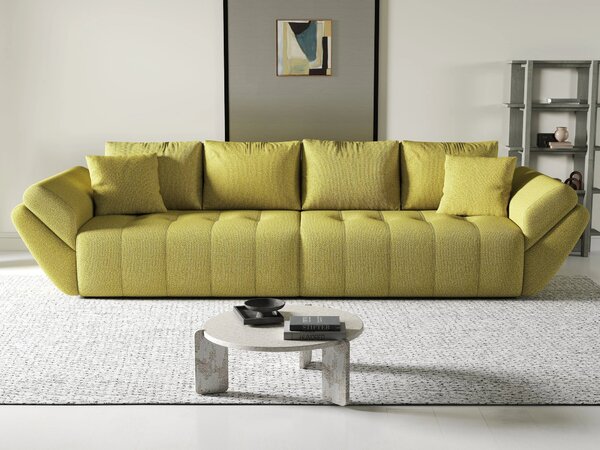 Canapea extensibilă dumonde cu ladă de depozitare Berlin Enjoy Green 300x100 cm