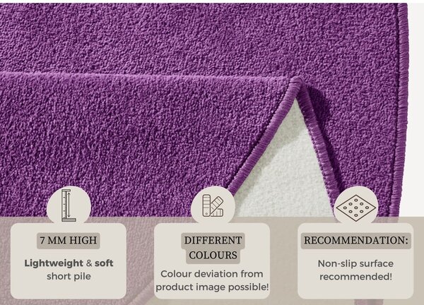 Covor violet rotund ø 133 cm Fancy – Hanse Home
