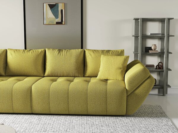 Canapea extensibilă dumonde cu ladă de depozitare Berlin Enjoy Green 300x100 cm