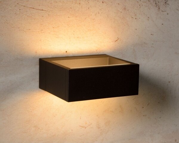 Lucide 28857/06/30 - LED aplica perete exterior GOA LED/6W/230V negru IP54