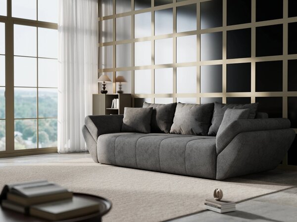 Canapea extensibilă dumonde cu ladă de depozitare Berlin Enjoy Kaki 250x100 cm