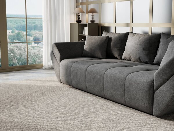Canapea extensibilă dumonde cu ladă de depozitare Berlin Enjoy Kaki 250x100 cm