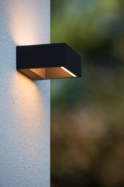Lucide 28857/06/30 - LED aplica perete exterior GOA LED/6W/230V negru IP54