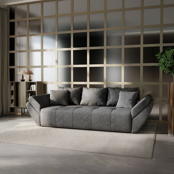 Canapea extensibilă dumonde cu ladă de depozitare Berlin Enjoy Kaki 250x100 cm