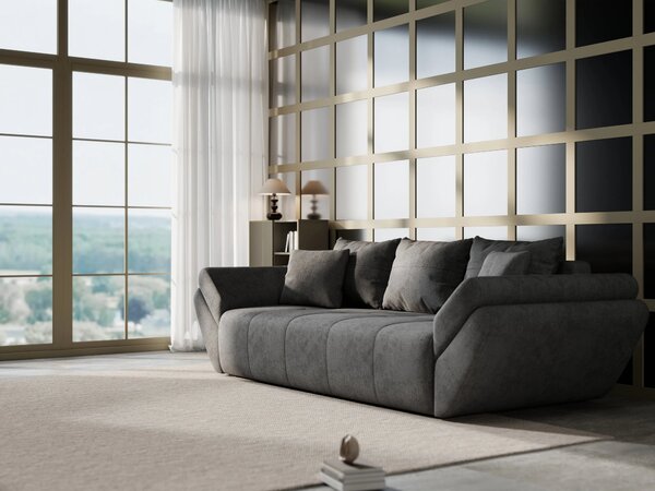 Canapea extensibilă dumonde cu ladă de depozitare Berlin Enjoy Kaki 250x100 cm