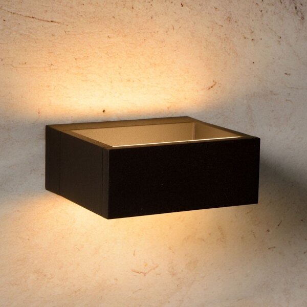 Lucide 28857/06/30 - LED aplica perete exterior GOA LED/6W/230V negru IP54