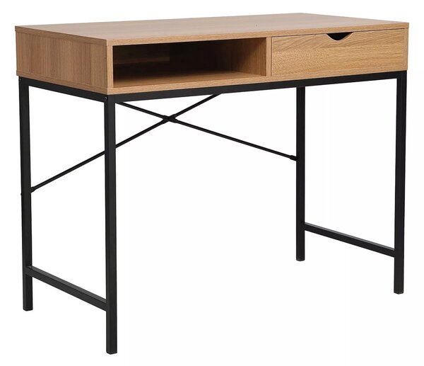 Birou cu blat în decor stejar B-027