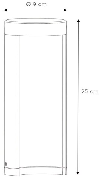 Lucide 27874/25/30 - LED lampa exterior COMBO LED/7W/230V 25 cm