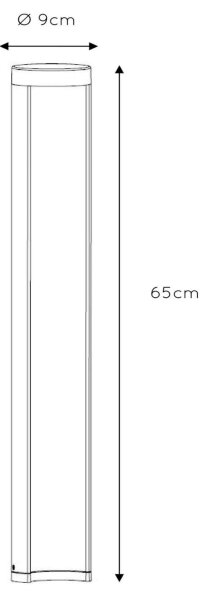 Lucide 27874/65/30 - LED lampa exterior COMBO LED/7W/230V 60 cm