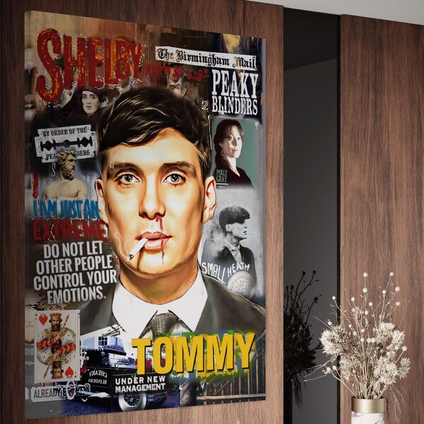 Tablou Canvas Premium LuxCanva® B1012, Peaky Blinders , Serial, Motivational, Gangsteri, Culori Vibrante