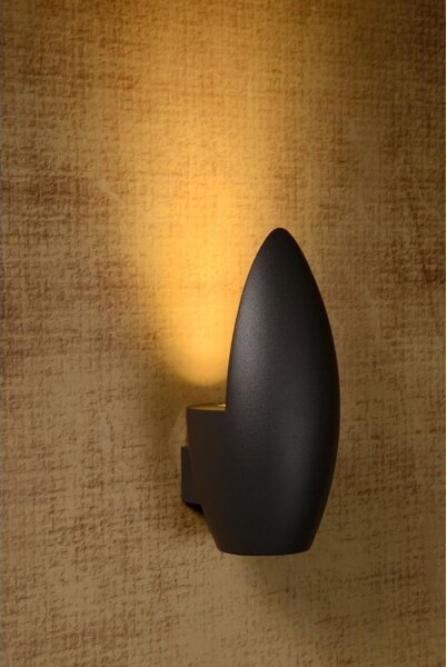 Lucide 27854/01/30 - Aplica perete exterior ELDO 1xGU10/35W/230V negru