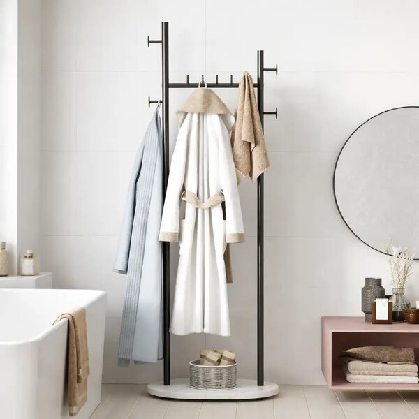 Cuier din metal ,culoare negru,170x58 cm