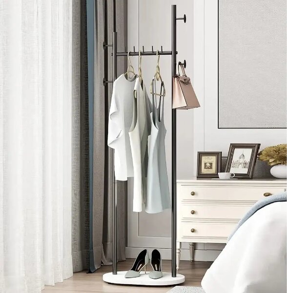Cuier din metal ,culoare negru,170x58 cm