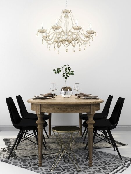Eglo 39093 - Lustra BASILANO 8xE14/40W/230V