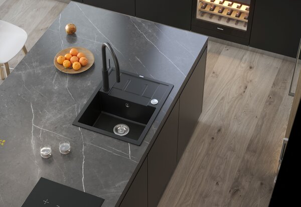 Quadron Morgan chiuveta graniteq 78x50 cm alb HB8224U1-BS_P2O