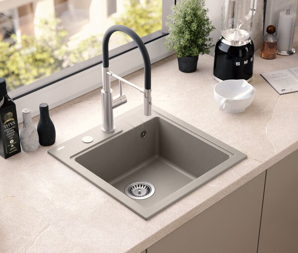 Quadron Peter chiuveta graniteq 78x50 cm negru HCQP7850BLM_PC