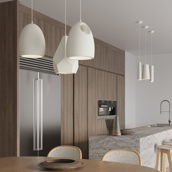 Sollux Lighting Bukano lampă suspendată 1x60 W alb SL.0842