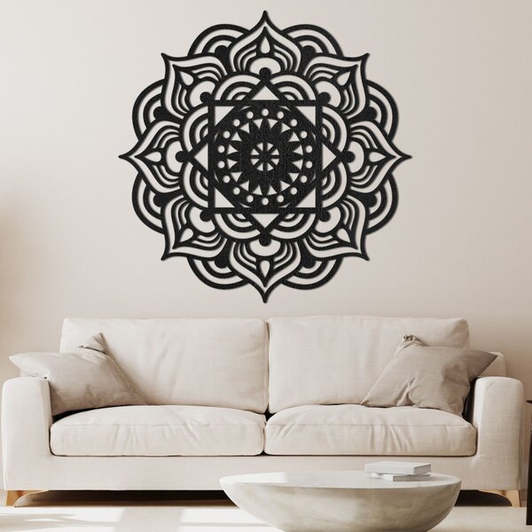 Mandala din lemn pe perete, ca pictură | SYMMETRIA