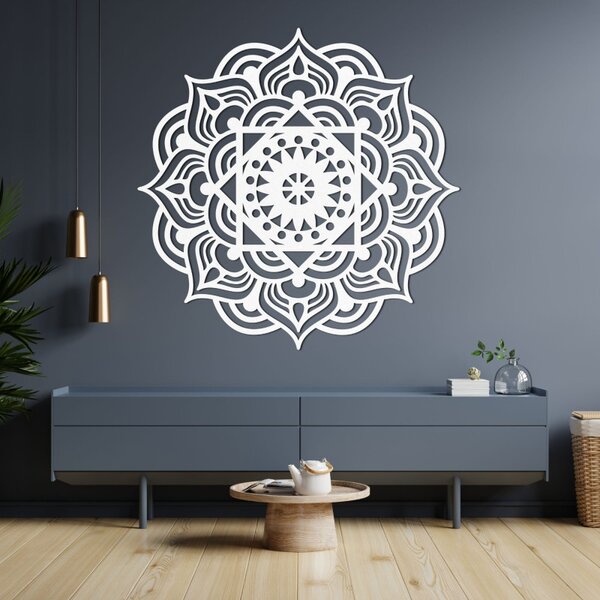 Mandala din lemn pe perete, ca pictură | SYMMETRIA