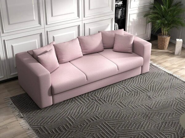 Canapea extensibilă dumonde cu ladă de depozitare Gloria Enjoy Flamingo 240x100 cm