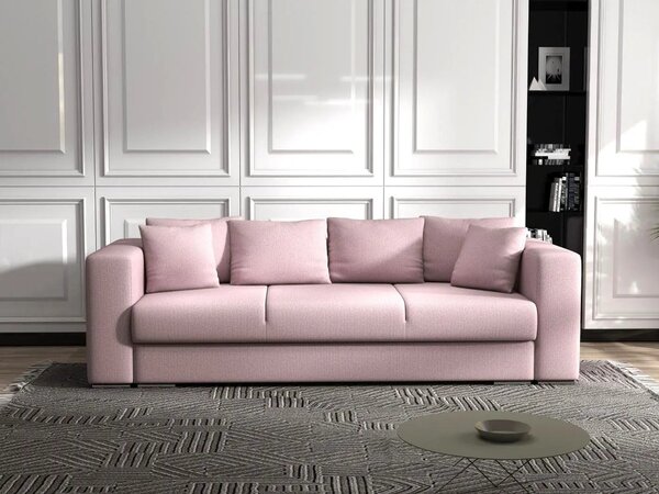 Canapea extensibilă dumonde cu ladă de depozitare Gloria Enjoy Flamingo 240x100 cm
